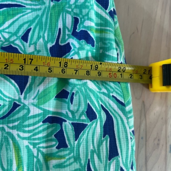 Lilly Pulitzer Blue & Green Bamboo Shift Dress. Size 10 - Picture 12 of 15